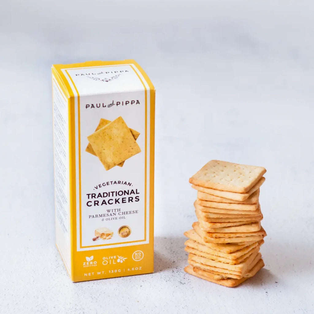 From Campanula Design Studio:Paul and Pippa Crackers & Biscuits - These delicious artisan crackers are made in small batches in Barcelona by Paul and Pippa. Add these to our 'Pack a Picnic' signature basket. 