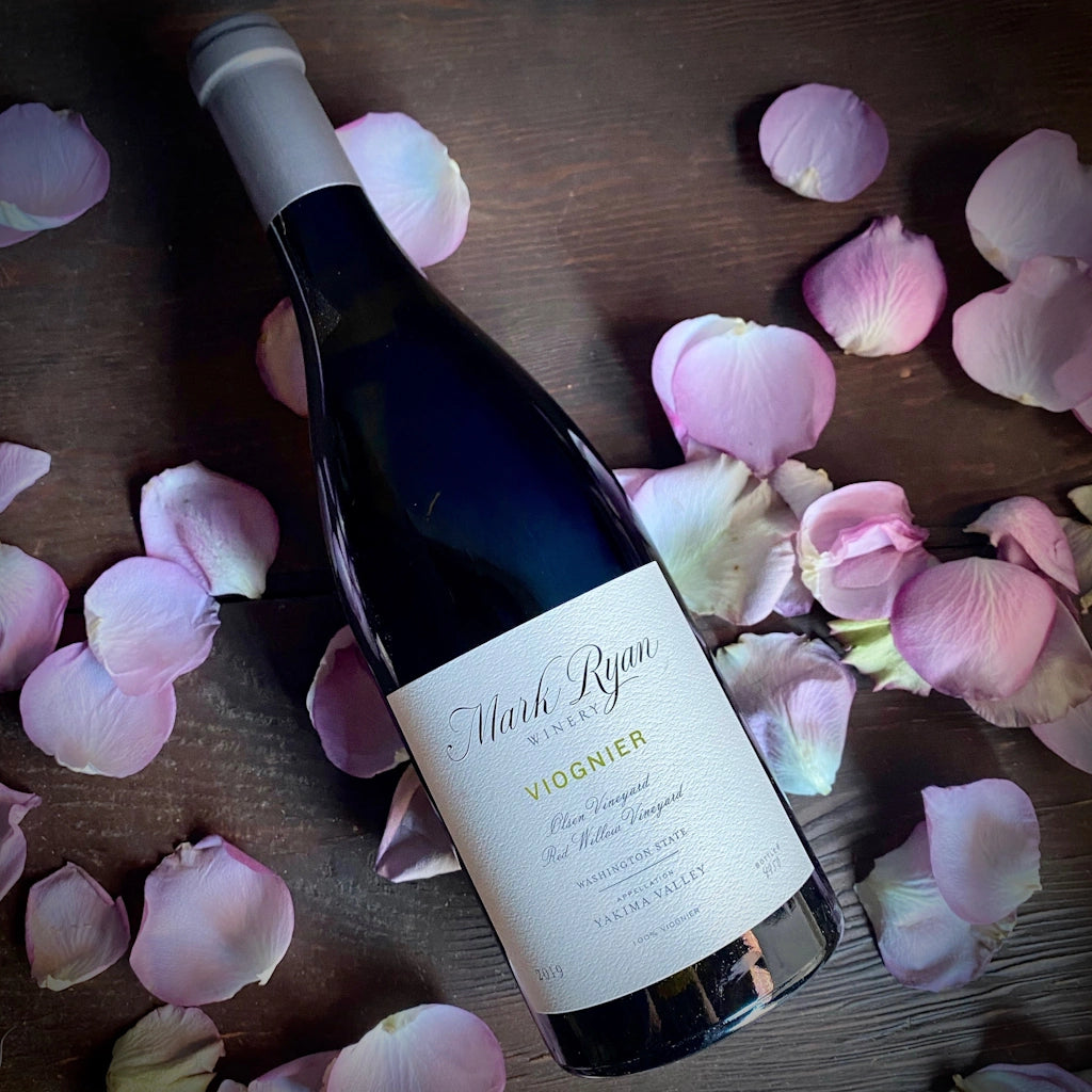 Mark Ryan Winery's Viogner is one of the selections available for delivery in the greater Seattle area with Campanula Design's gift baskets and flower arrangements