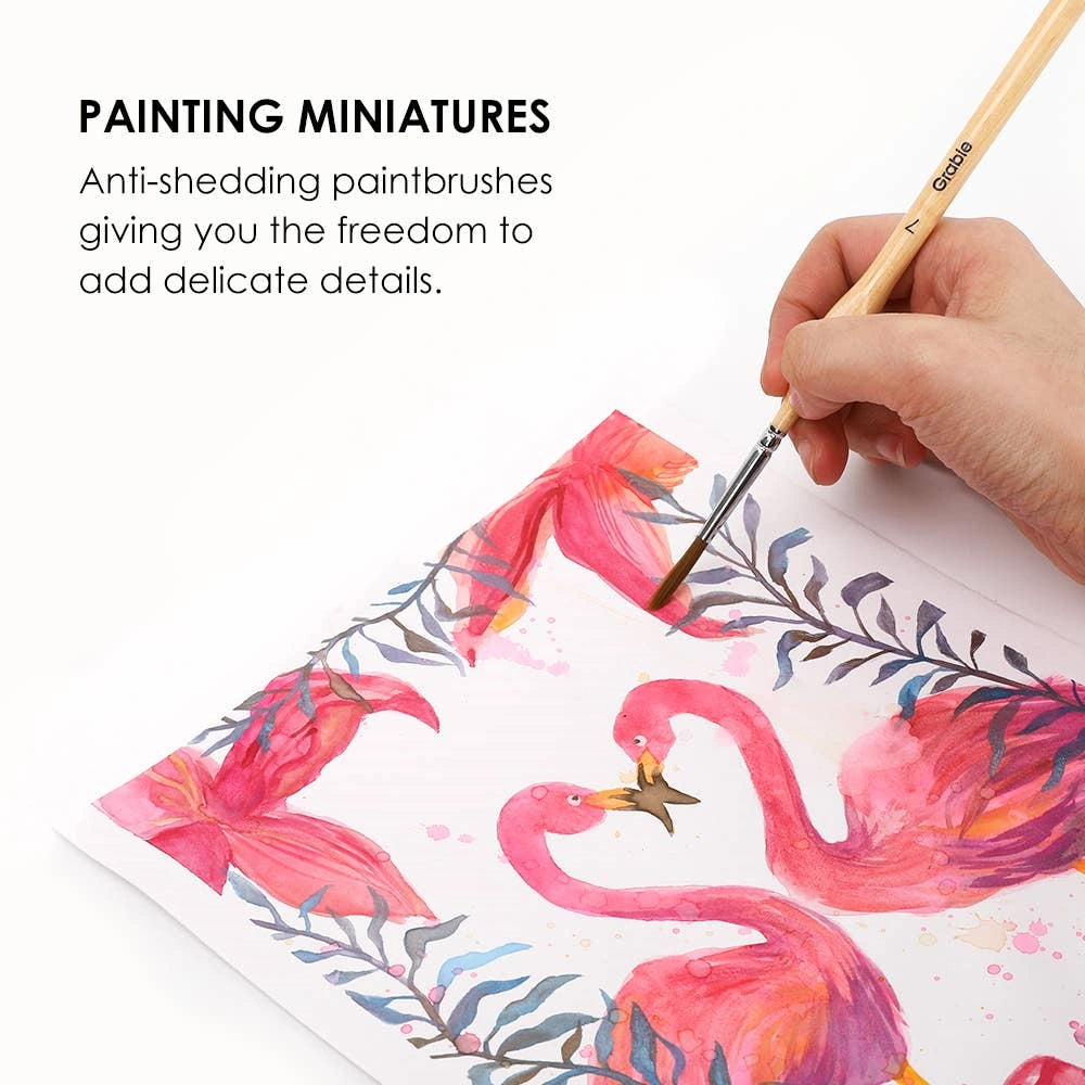 This Miniature Brush Set from Grabie offering high-quality watercolor, gouache, and acrylic fine detail paint brushes from Campanula Design Studio. Pair this with our gift baskets for your artist friend.