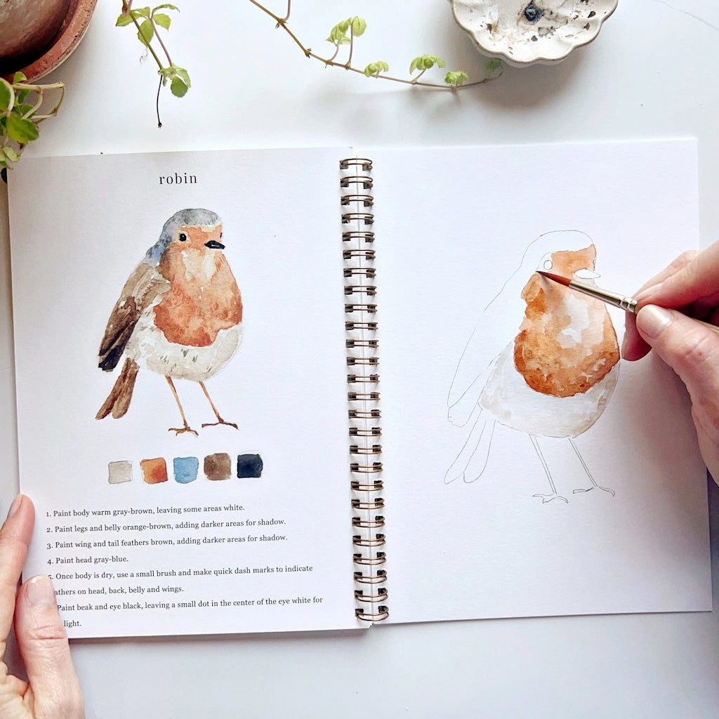 Birds watercolor workbook | Craft gifts in Seattle