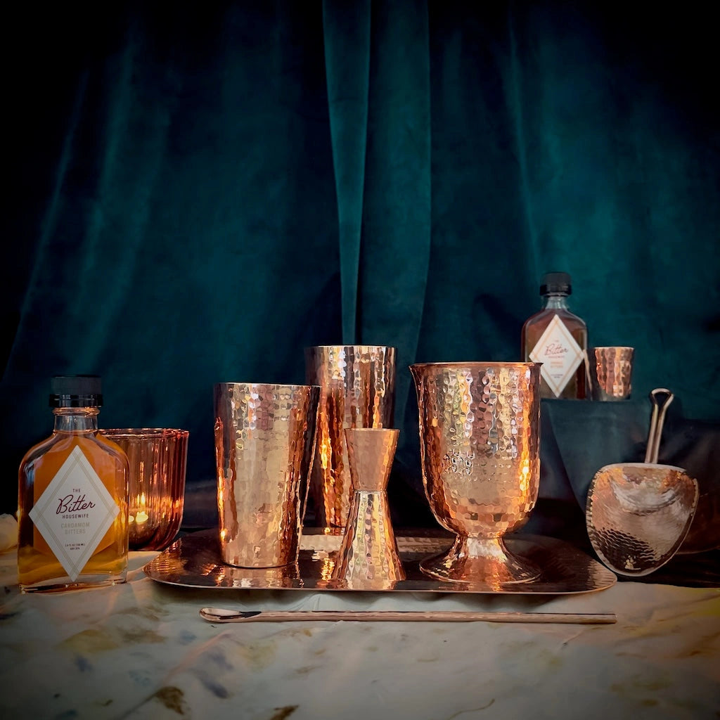 Campanula Design Studios in Seattle presents: "Coppersmith", a collection of copper barware from Sertado Copper.