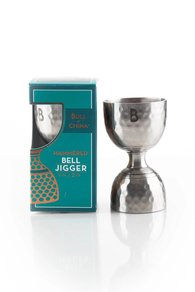 From Campanula Design Studios: The Bull in China Hammered Bell Jigger makes an excellent addittion to any bar or a great gift for a cocktail lover. 
