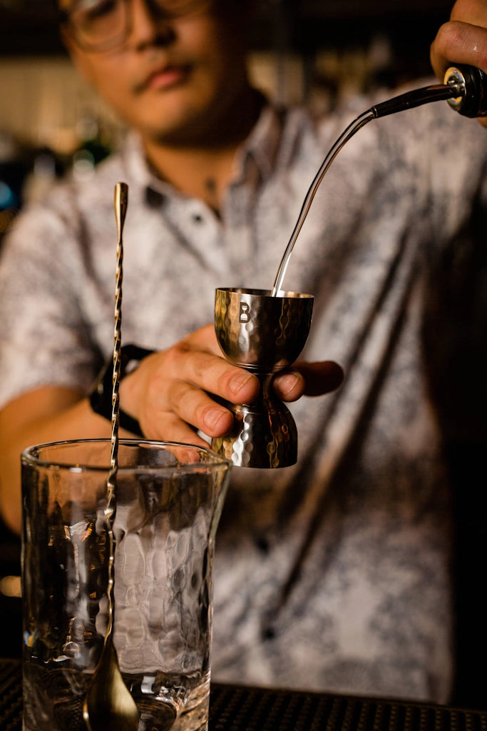 From Campanula Design Studios: The Bull in China Hammered Bell Jigger makes an excellent addittion to any bar or a great gift for a cocktail lover. 
