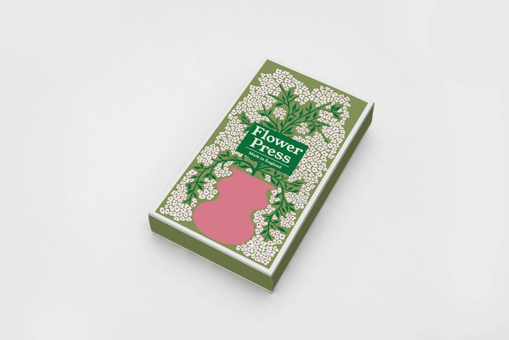 Flower Press on a white background.  Available for sale from Campanula Design Studio, Seattle florist and gift basket company in the Magnolia neighborhood.