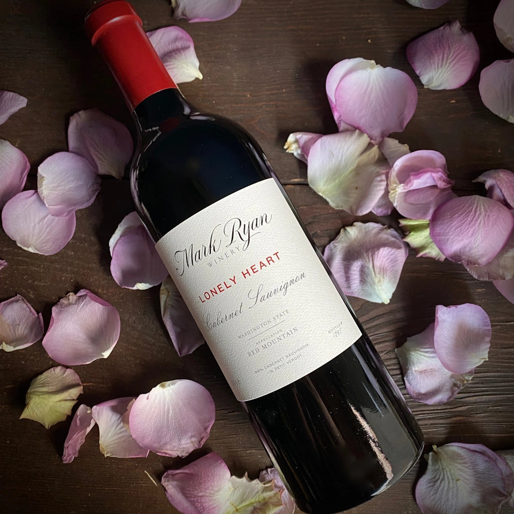 Lonely Heart Cabernet Sauvignon from Mark Ryan Winery is just one of our wine offering for delivery in the Greater Seattle area from Campanula Design Studios.