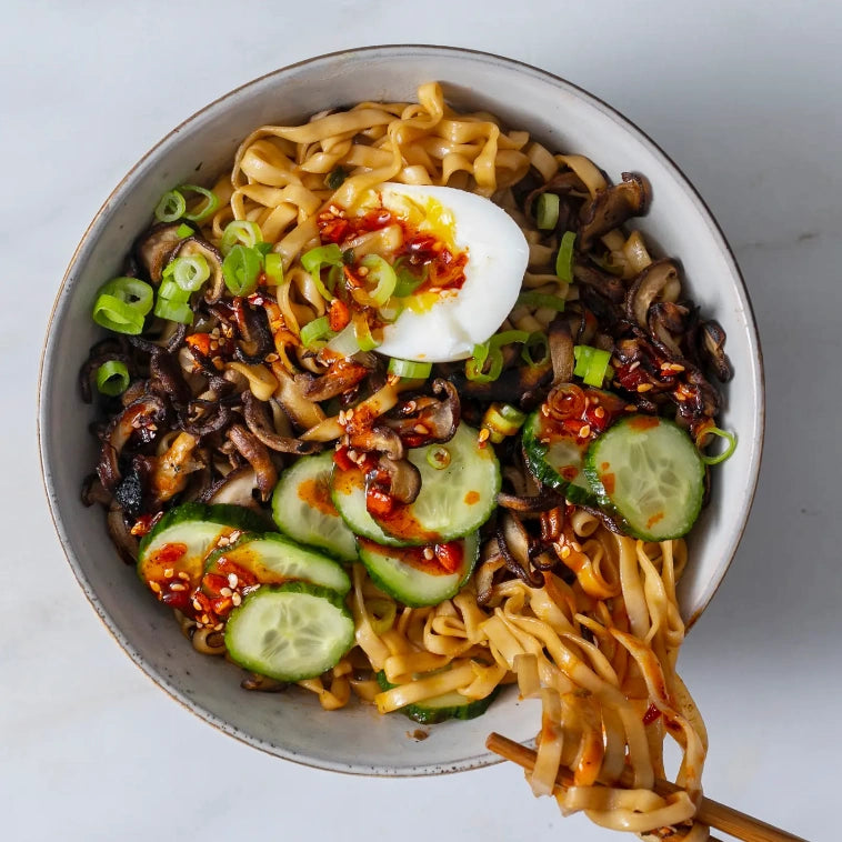 Momofuku Spicy Soy Noodles combine the convenience of packaged noodles with the restaurant-level flavor that Momofuku is known for. Plus the noodles are air-dried, never fried so they’re as nutritious as they are delicious.