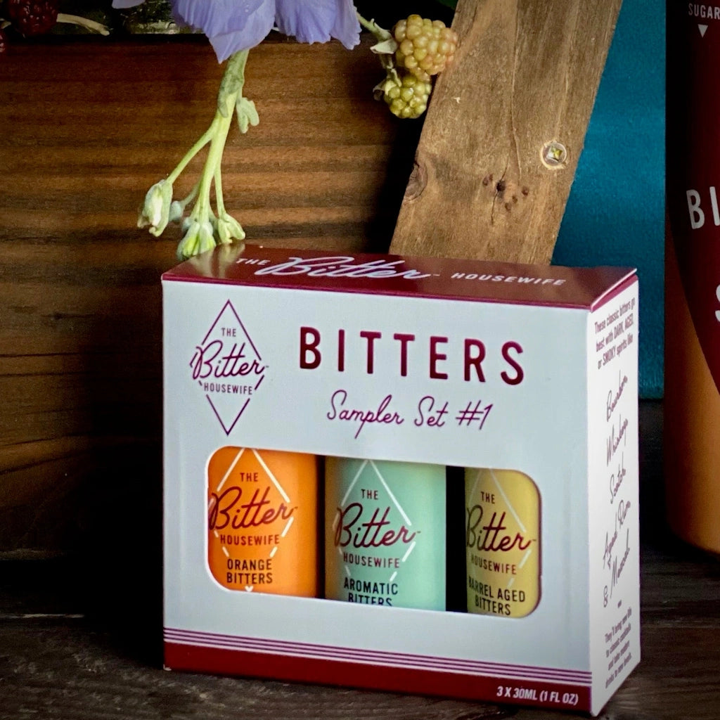 This sampler set of bitters features classic bitters that generally pair best with dark, aged, or smoky spirits like Bourbon, Whiskey, Scotch, Aged Rum, and Mezcal. They’ll bring new life to classic cocktails and take modern drinks to new levels. Includes Barrel Aged Bitters, Aromatic Bitters, and Orange Bitters.