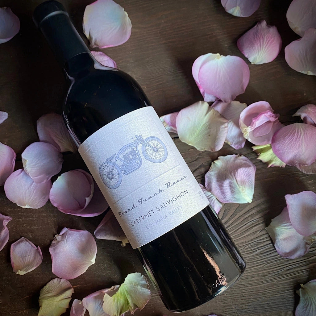 Mark Ryan Winery's Board Track "The Chief" Cabernet Sauvignon is one of the selections available for delivery in the greater Seattle area with Campanula Design's gift baskets and flower arrangements