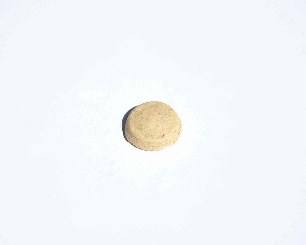 Shortbread cookie on a white background