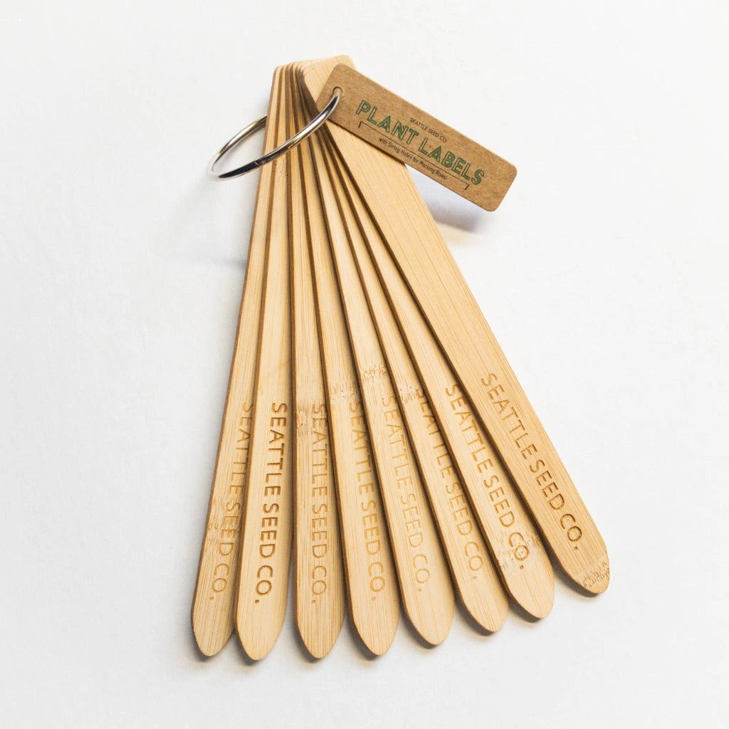 seed labels garden Wooden Plant Identification Labels Bamboo and Eco-friendly
